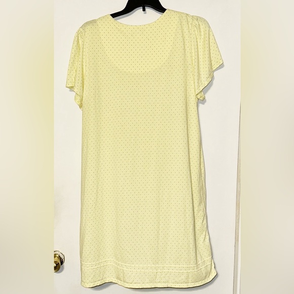 Celestial Dreams Yellow Polka Dot Sleeping Gown NWOT 3X - Picture 5 of 6